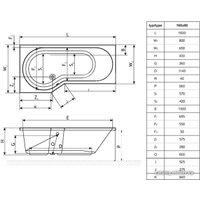 Ванна Excellent Be Spot 160x80 [WAEX.BSP16WH]