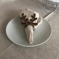 Сервировочная салфетка ОМурМебель с держателем Рога оленя (6шт, серый) в Орше