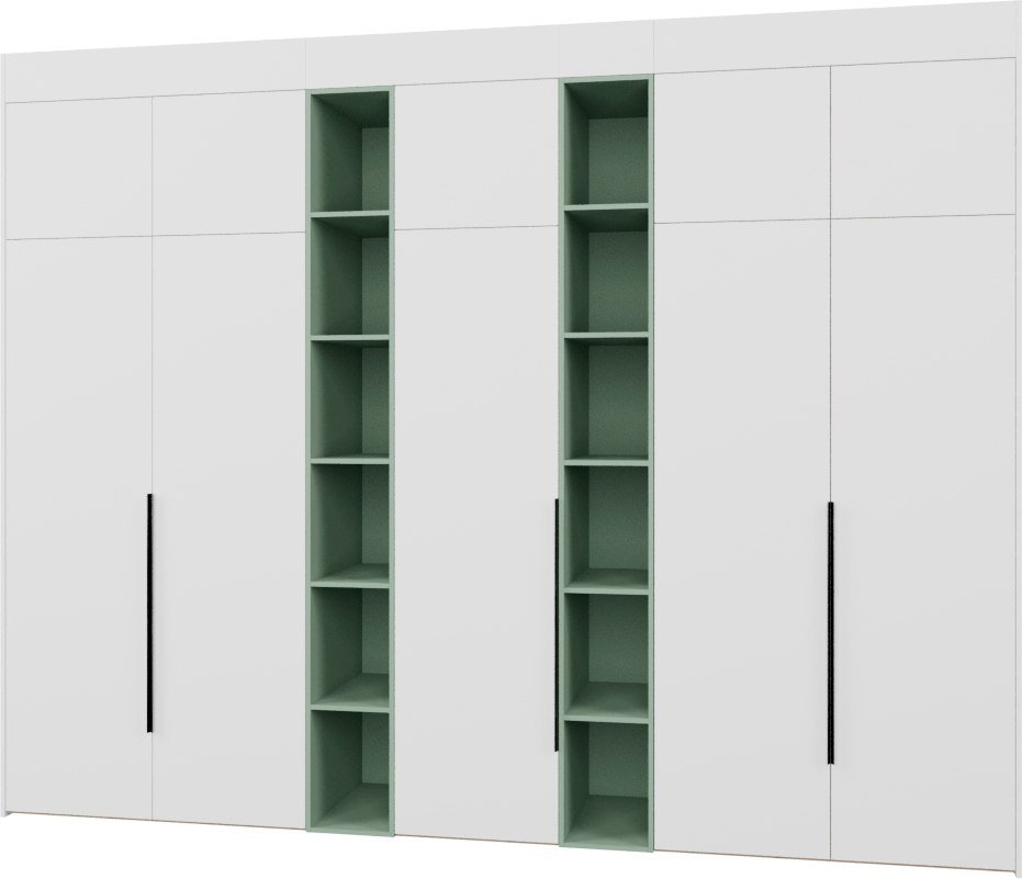 

Шкаф распашной Рэйгрупп Рэй S245-В16-1-EBZ В16-1 (дуб элисон/белый премиум/зеленый самшит)