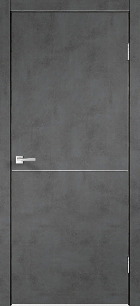 

Межкомнатная дверь Velldoris Techno М1 60x200 (муар темно-серый)