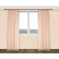 Комплект гардин Delfa Voile СТШ/Д-050 Voile/012 2x2.5 м (ванильный лед, 2 шт)