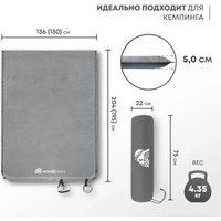Самонадувающийся коврик RSP Outdoors Velour 50 Double в Витебске