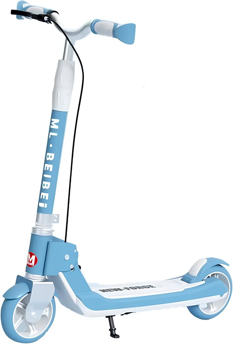 Двухколесный детский самокат YAYALE 1059-70 (голубой/белый)