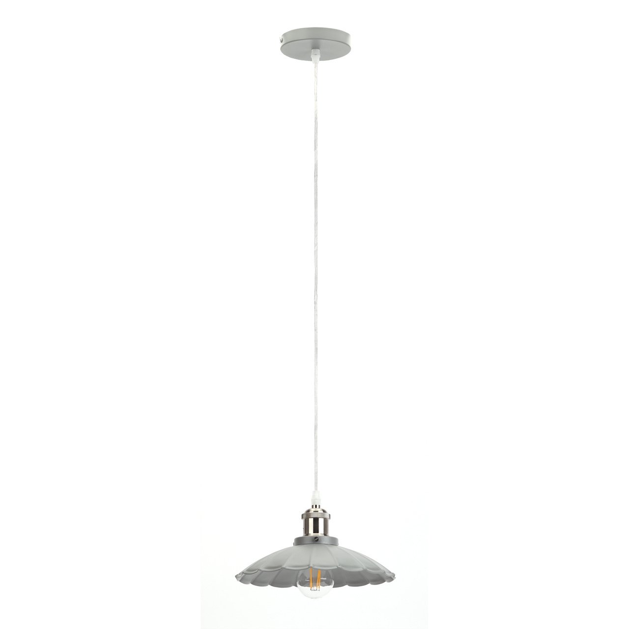 

Подвесная люстра ЭРА Loft PL3 GR/SN