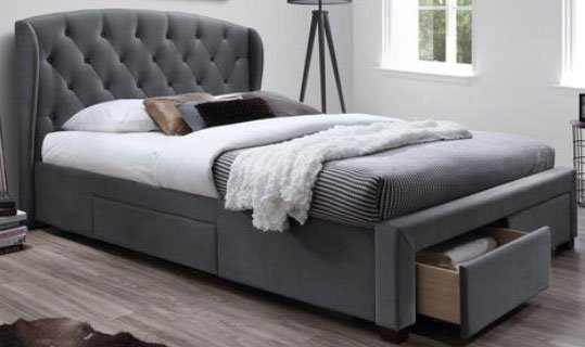 

Кровать Halmar Sabrina 160x200 (серый)