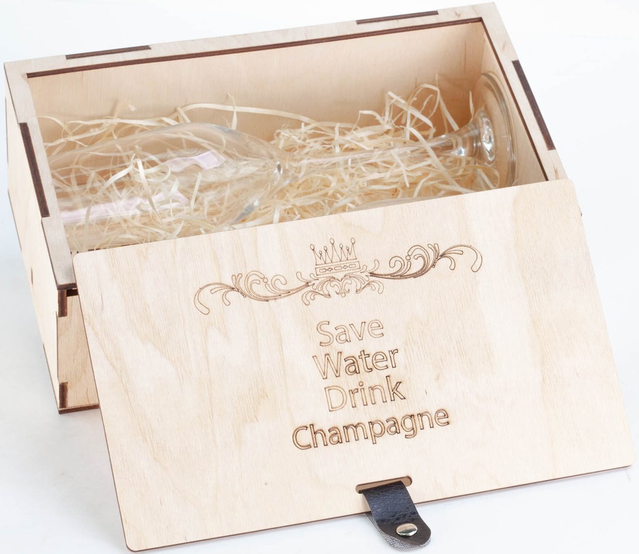 

Набор бокалов для шампанского Peresvet Save water drink champagne с бокалами