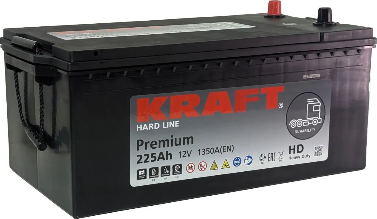 Автомобильный аккумулятор KRAFT Premium 225(4) rus (225 А·ч)