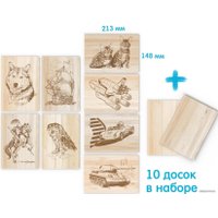 Доска для выжигания Десятое королевство Мастер 10шт