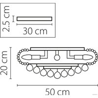 Припотолочная люстра Lightstar Monile 704092