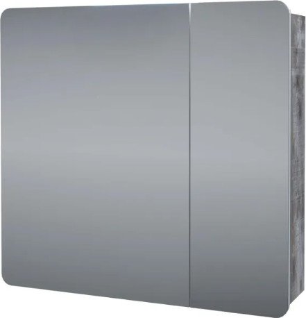 

Axus Шкаф с зеркалом для ванной Найроби 80 (бетон)