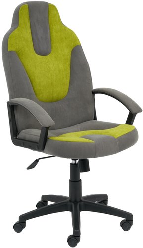 Игровое (геймерское) кресло TetChair Neo 3 (флок, серый/олива)