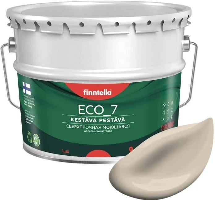 

Краска Finntella Eco 7 Ruoko F-09-2-9-FL090 9 л (нежно-бежевый)