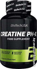 Моногидрат креатина BioTech USA Creatine PH-X (90 капсул)