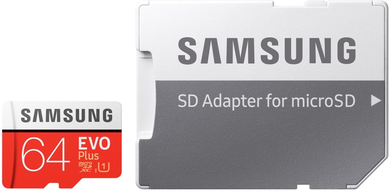 

Карта памяти Samsung EVO Plus 2020 microSDXC 64GB (с адаптером)