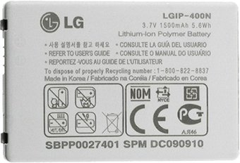 Аккумулятор для телефона Копия LG LGIP-400N