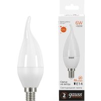 Светодиодная лампочка Gauss Elementary Candle 6Вт E14 3000K