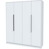 Шкаф распашной Интерлиния Концепт КТ-Ш4 (белый платинум/белый платинум)