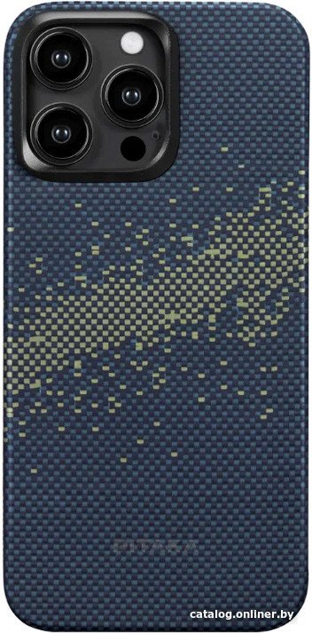 Чехол для телефона Pitaka MagEZ Case 4 для iPhone 15 Pro (milky way galaxy, синий)