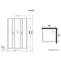 Душевая кабина Grossman GR251Q 90x90