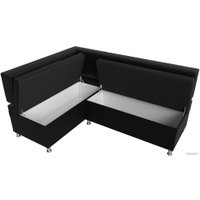 Угловой диван Лига диванов Стайл левый 114529L (экокожа черный)