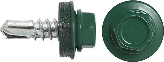 

Саморез Admiral Кровельный 4.8x51 RAL 6005 (200шт, темно-зеленый)