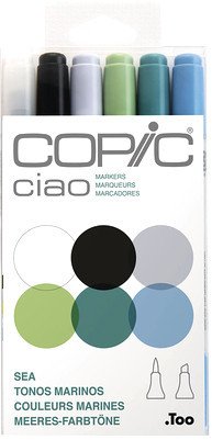 

Набор маркеров Copic Ciao 22075669 (6цв, синие оттенки)