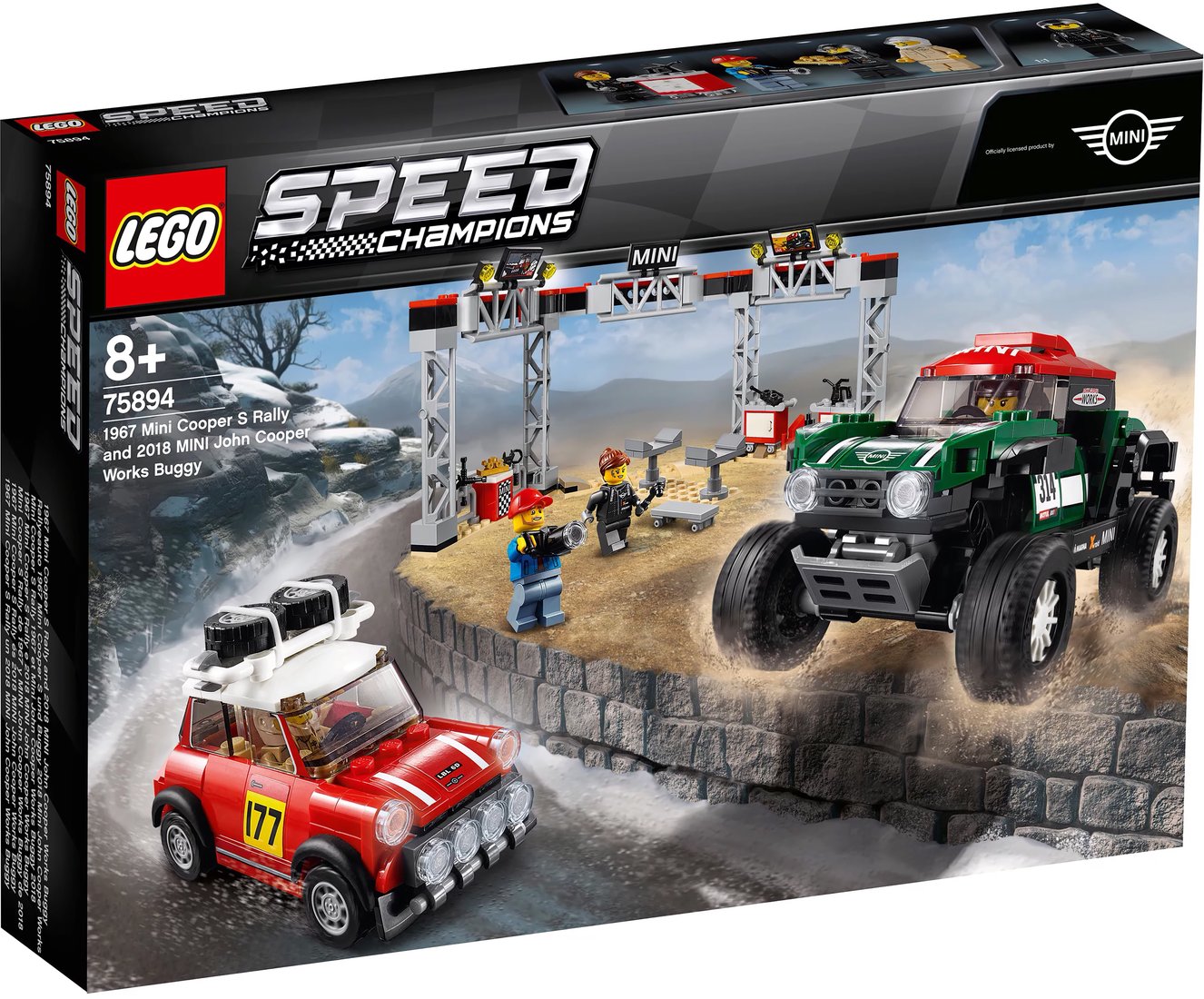 

Конструктор LEGO Speed Champions 75894 MINI Cooper S Rally и MINI Cooper Buggy