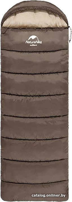 Спальный мешок Naturehike U250S NH20MSD07 (левая молния, коричневый)