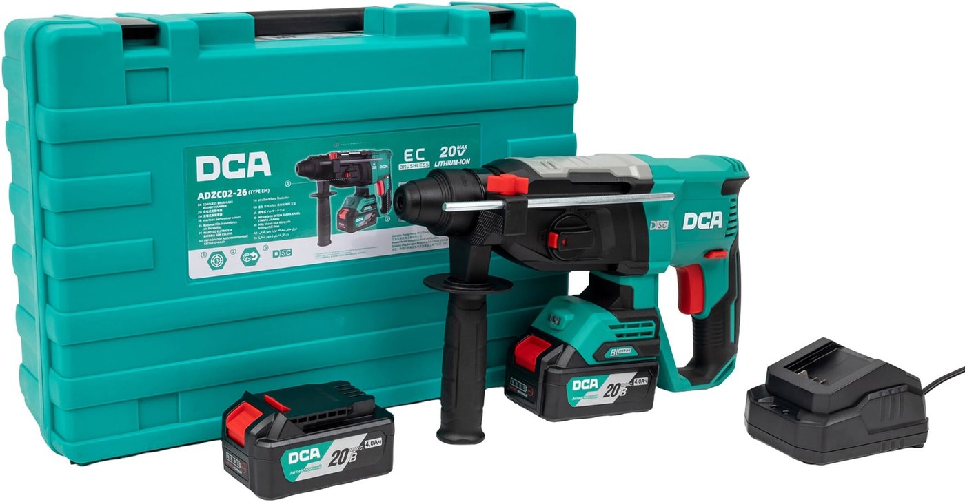 

Перфоратор DCA ADZC02-26 Type EM (с 2-мя АКБ, кейс)