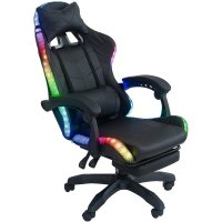 Игровое (геймерское) кресло AR GAMING AR 001 (с LED подсветкой, черный)