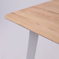 Кухонный стол ОКА Майон 120x80x74 (дуб натуральный/белый)