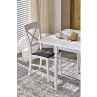 Кухонный стол Halmar Nelson 160-200/90/76 (белый/белый)