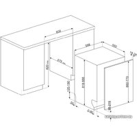 Встраиваемая посудомоечная машина Smeg STL62337LFR