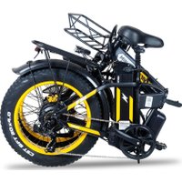 Электровелосипед Minako F10 Dual PRO 2025 (черный/желтый)