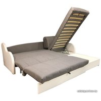 Угловой диван Асмана Магнат-1 0.8 (кватро 2/подлокотник кожзам белый) в Могилеве