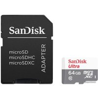 Карта памяти SanDisk Ultra SDSQUNR-064G-GN3MA microSDXC 64GB (с адаптером)