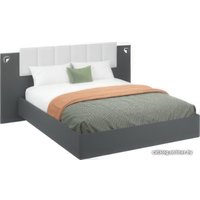 Кровать Империал Мишель 160 с ПМ (антрацит)