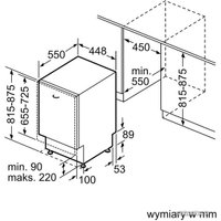Встраиваемая посудомоечная машина Bosch SPV48M10EU