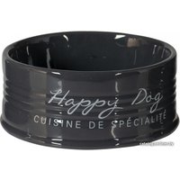 Миска Duvo Plus Happy Dog 300 мл (черный)