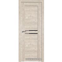 Межкомнатная дверь ProfilDoors 2.75XN R 70x200 (каштан светлый, стекло дождь черный)