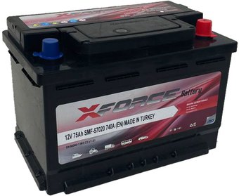 Автомобильный аккумулятор XFORCE 75 R+ (75 А·ч)