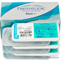 Контактные линзы Alcon FreshLook Dimensions -2.5 дптр 8.6 мм (бирюзовый)