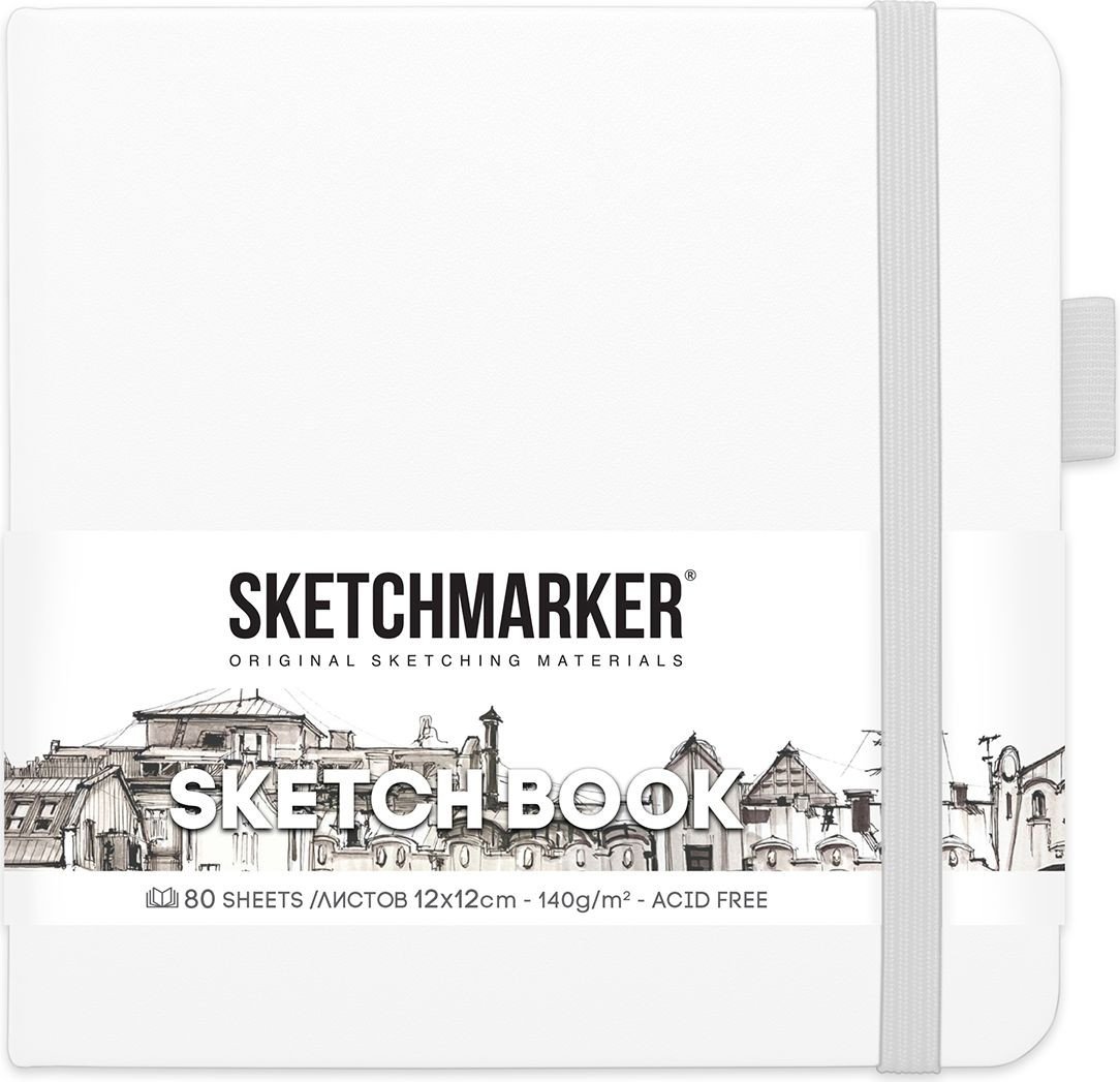 

Альбом для рисования Sketchmarker Скетчбук 2314102SM (80 л, белый)