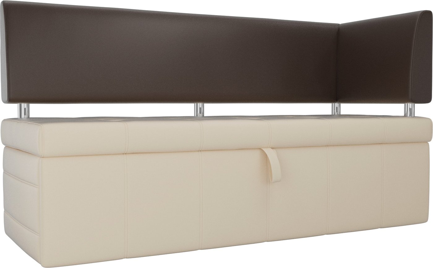 

Угловой диван Mebelico Стоун 107288 (левый, экокожа, бежевый/коричневый)