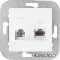 Розетка компьютерная Bylectrica Стиль ТРК-004 (белый)