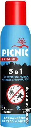 Аэрозоль против насекомых Picnic Extreme с ароматом ванили 5 в 1 150мл