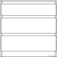 Комод Mio Tesoro Кастор 3 ящика 2.03.02.060.3 (дуб сонома)