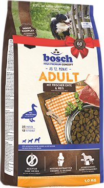 

Сухой корм для собак Bosch HPC Adult Duck & Rice (Утка с Рисом) 1 кг