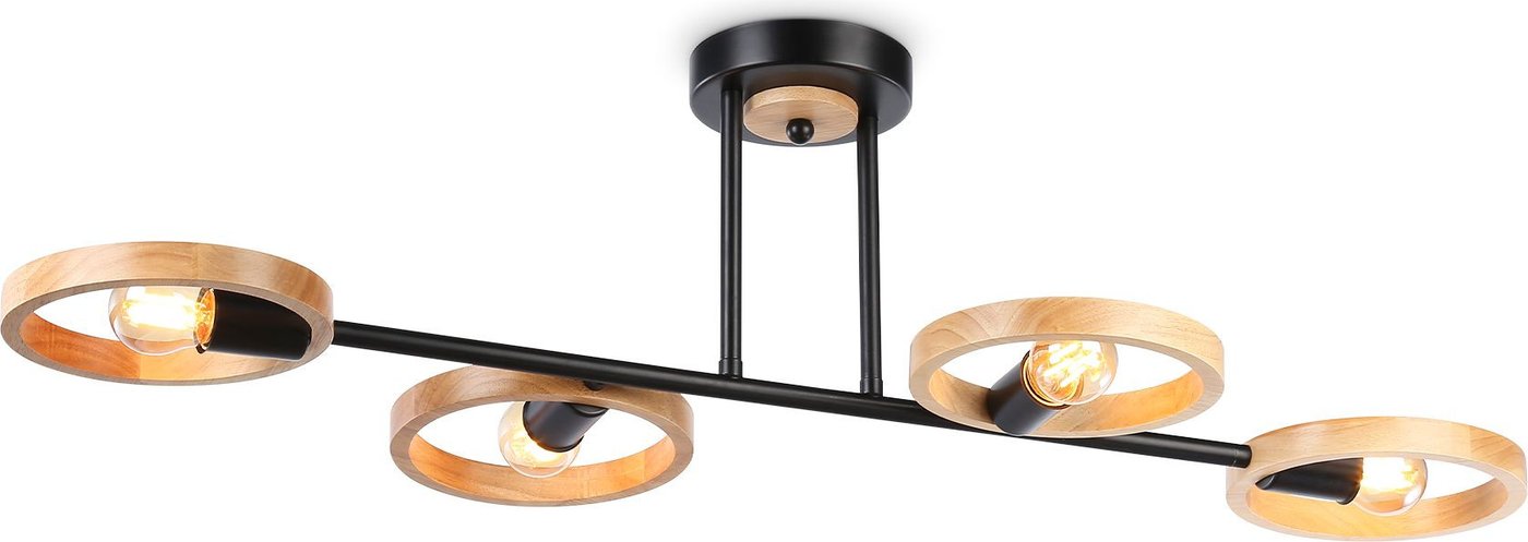 

Люстра средней высоты Ambrella light Traditional TR8248/4 BK/LWD