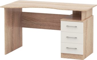 Стол Imperial Гарвард 3ящ ЛВ 130 (дуб сонома/белый)